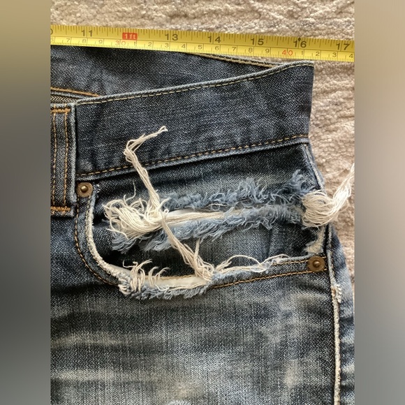 Levi’s 511 Distressed denim Red Tab jeans %100 Cotton Sz. 32x30 - Picture 7 of 11